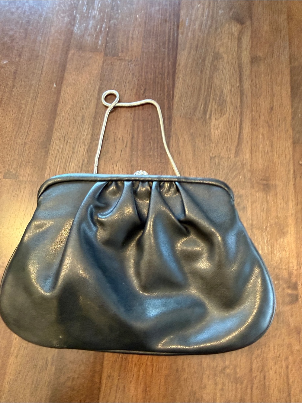 Classic Women's Black Evening Clutch with Chain Handle